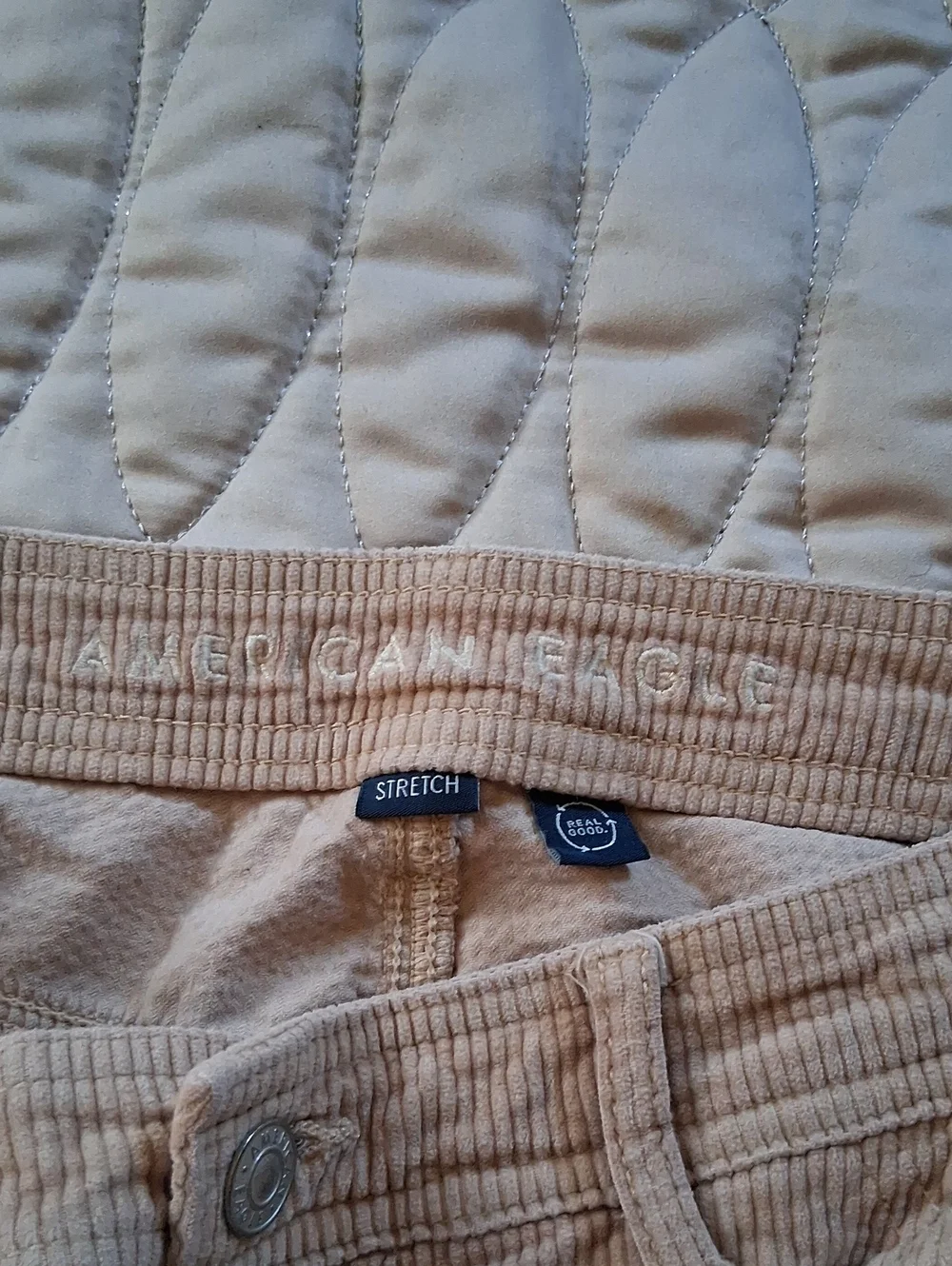 Corduroy Cargo Pants in Light Beige - Picture 7 of 9